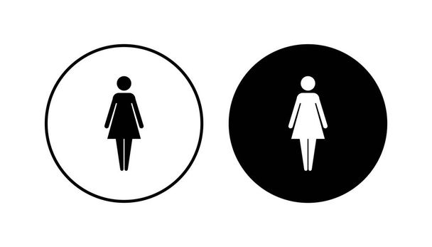 Set di icone femminili. donna icona vettore - Vettoriali, immagini