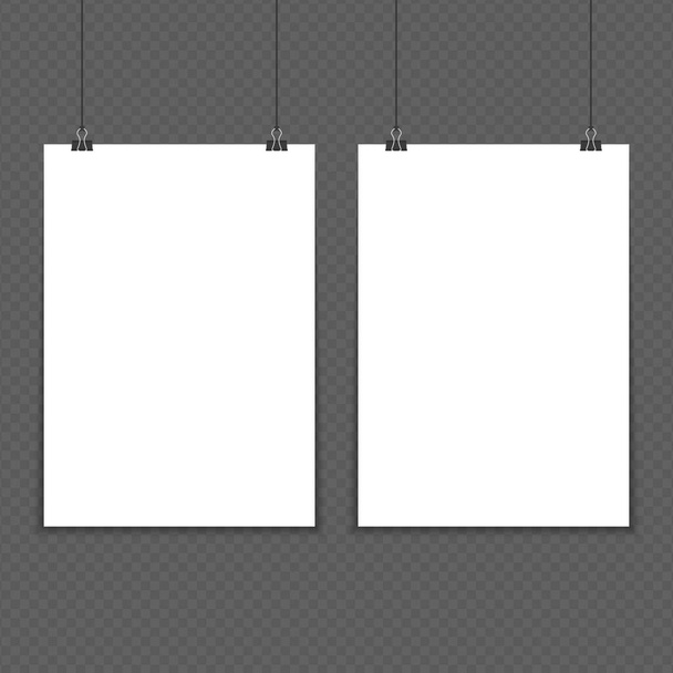 Two poster mockup A4. - Vector, Image