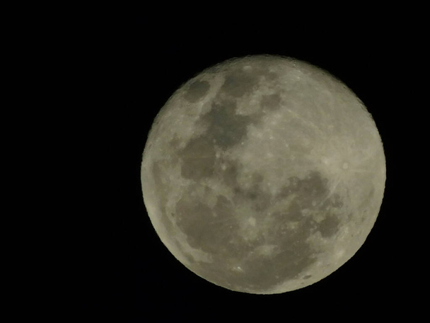 Luna llena en un perfecto cielo despejado desde Bogotá, Colombia  - Foto, Imagen