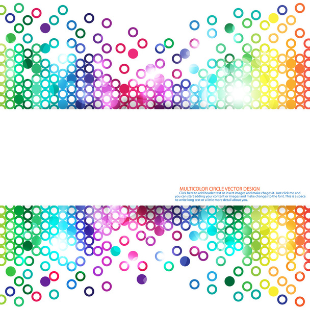 Многоцветный абстрактный фон круга
 - Вектор,изображение