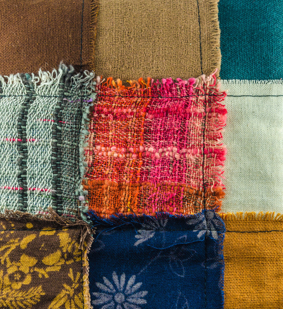 different colorful fabrics texture - Zdjęcie, obraz
