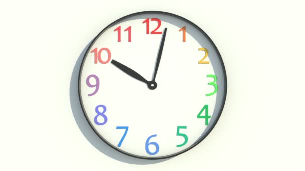 9:00 に 17:00 の時計の動き - 映像、動画