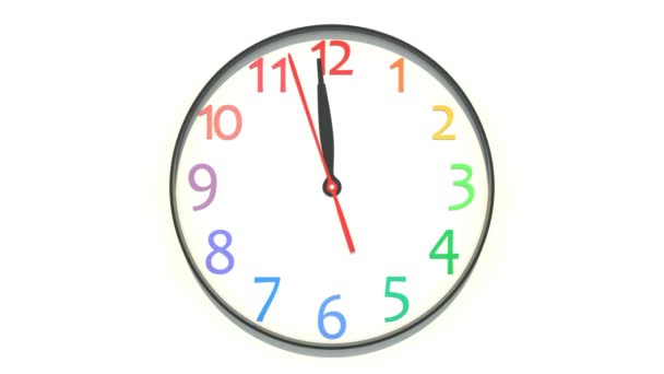Reloj mostrando el mediodía
 - Metraje, vídeo