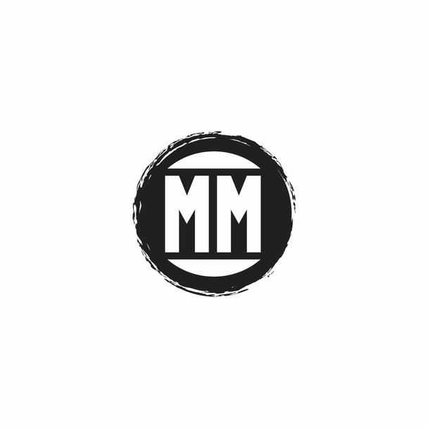 letter monogram mm logo