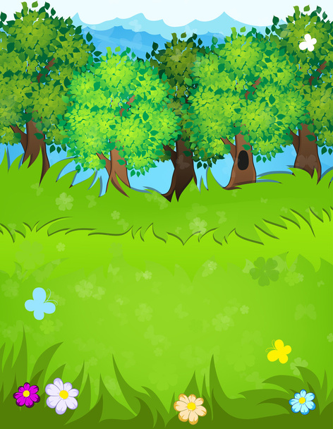 Summer forest - Vector, Image