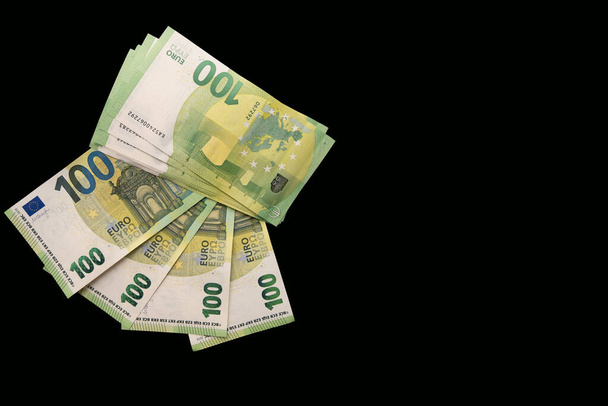 Details in 100 Euro biljetten - Europa Geld Fotografie. - Foto, afbeelding