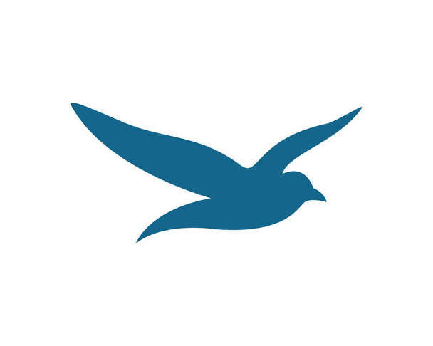 Σχεδιασμός εικονογράφησης εικονιδίου του προτύπου λογότυπου Seagull - Διάνυσμα, εικόνα