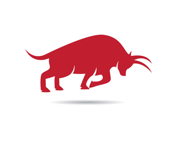 Modèle de logo Bull illustration d'icône vectorielle - Vecteur, image