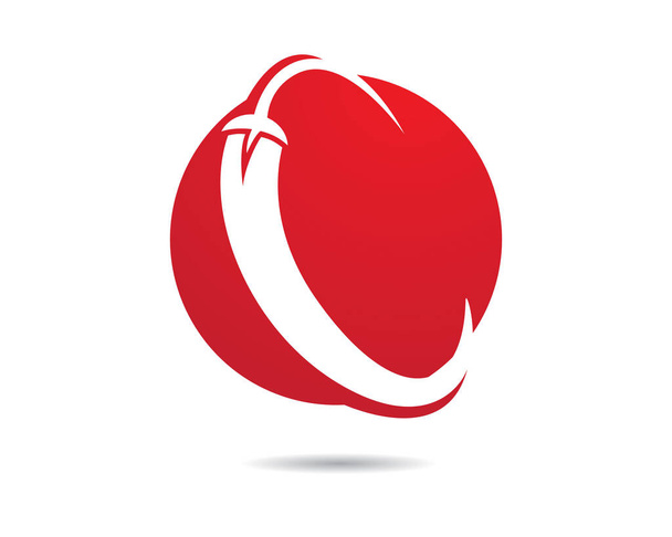 Chili logo şablon vektör resimleme tasarımı - Vektör, Görsel