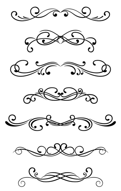 Swirl elements and monograms for design and decorate - Vector, Image