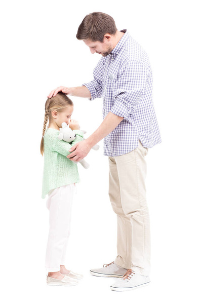 Father Comforting Daughter - Fotó, kép