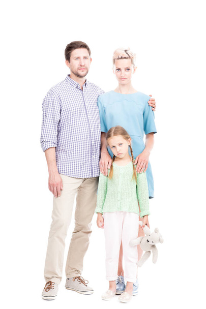 Family With Sad Daughter - Foto, Imagen