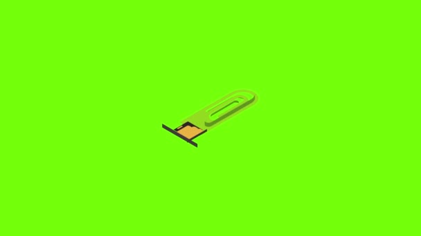 Mini usb flash icon animation - Materiaali, video