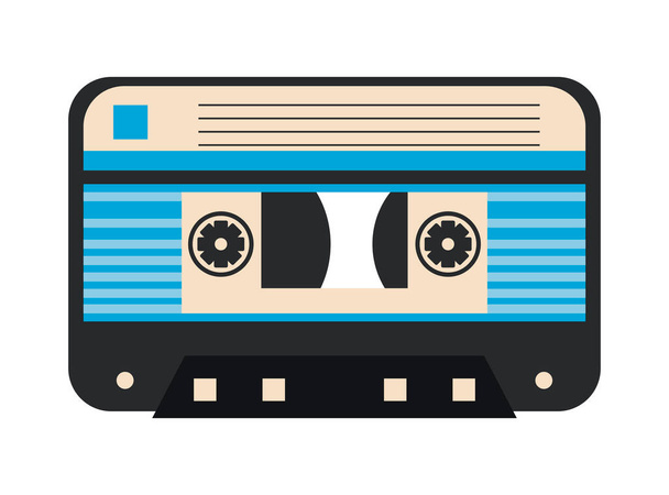 cassette pop art icon - Vector, Image