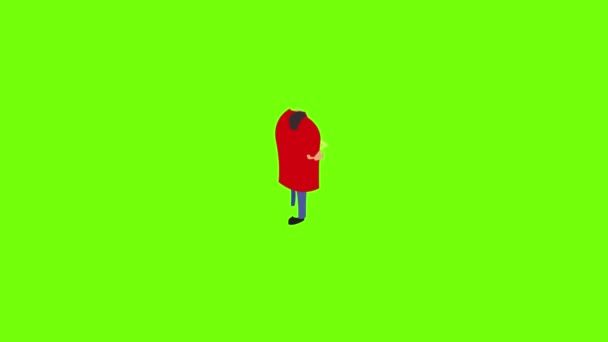 Man delivery box icon animation - Materiał filmowy, wideo