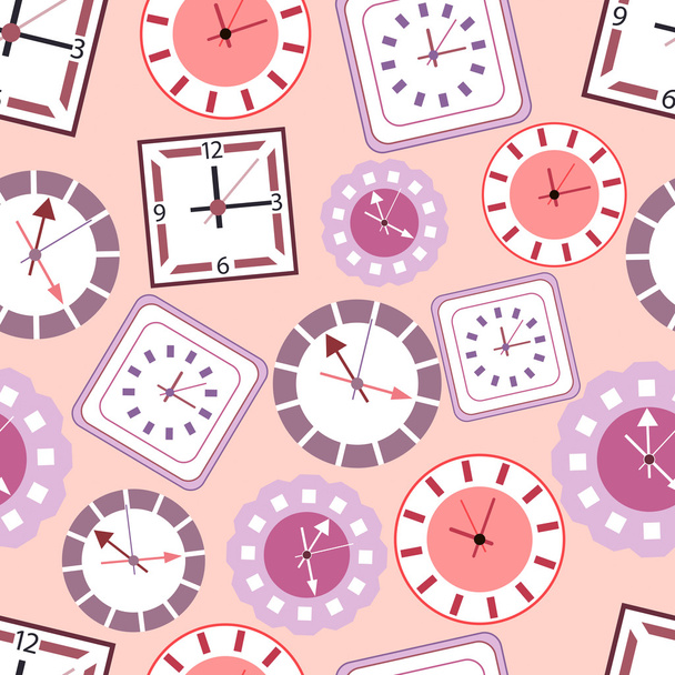 Background with clocks - Vector, afbeelding