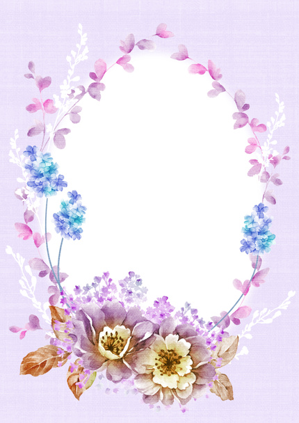 Watercolor floral collection - Photo, Image