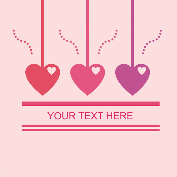 Cute st. valentine's day card - Vector, Image