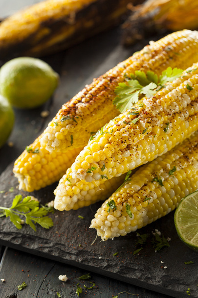 Delicious Grilled Mexican Corn - Zdjęcie, obraz