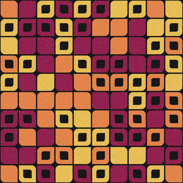 Abstrakcyjny geometryczny wzór mozaiki kolorów, generatywna ilustracja sztuki obliczeniowej, imitacja kawałków koloru płytek - Wektor, obraz