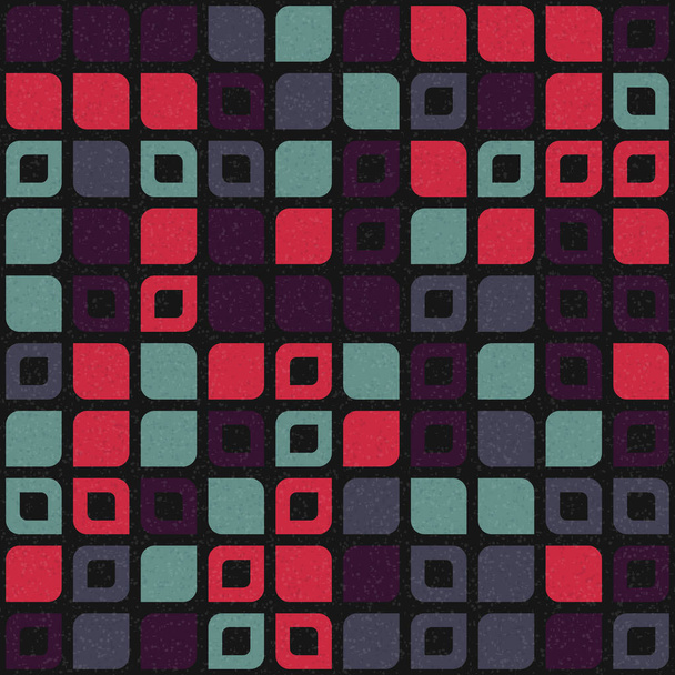 Абстрактная цветовая геометрическая мозаика, генеративная иллюстрация вычислительного искусства, имитация цветных частей плитки - Вектор,изображение