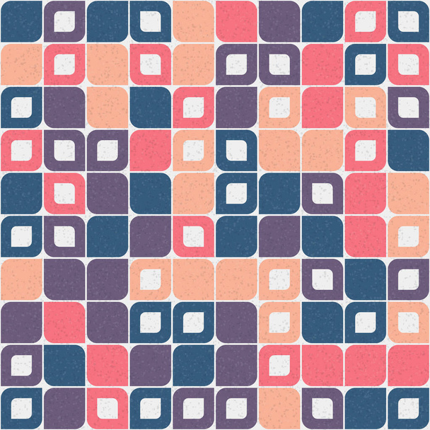 Astratto modello di mosaico geometrico colore generativo arte computazionale illustrazione, imitazione di pezzi di colore piastrelle - Vettoriali, immagini