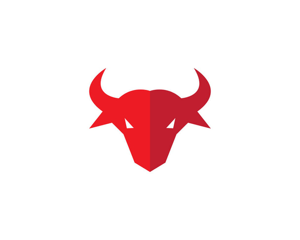 Bull logo template vector icon illustration design - Vector, Image