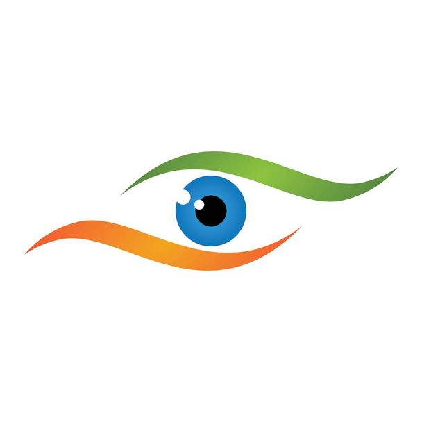Göz bakımı logo resimleri çizimi tasarımı - Vektör, Görsel