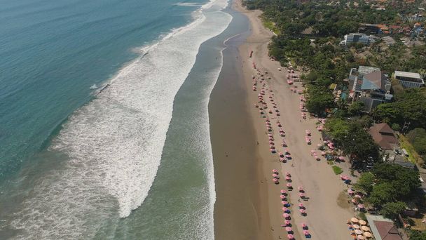 Strand met zeezicht, Bali, Kuta. - Foto, afbeelding
