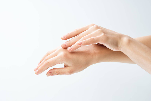 female hands exercise skin care fingers health - Foto, Imagem