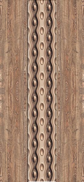 Diseño de piel de puerta laminada moderna de madera imprimible y papel de pared de fondo - Foto, Imagen