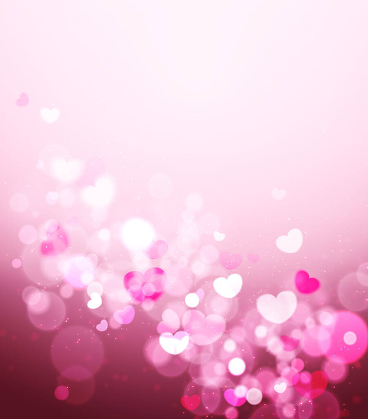 Soft Pink Romance Background For Greeting Card Valentine Day, vector - Вектор, зображення