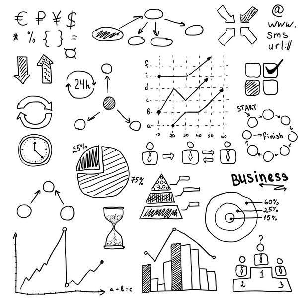 business strategy plan concept idea. Infographic Elements. - ベクター画像
