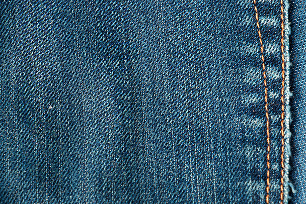 textura džínové tkaniny, prázdné pozadí - Fotografie, Obrázek