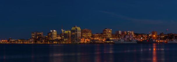 Panorama of Halifax Nova Scotia at night - Photo, Image