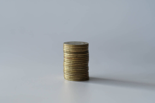 stacks of money coin background concept saving money - Fotoğraf, Görsel