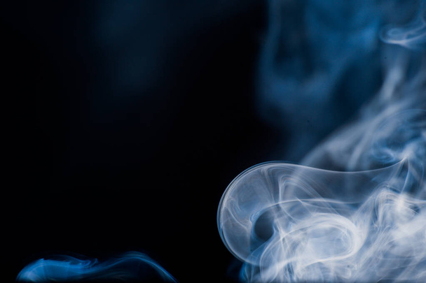 smoke moving background abstract pattern background on a black background - Photo, Image