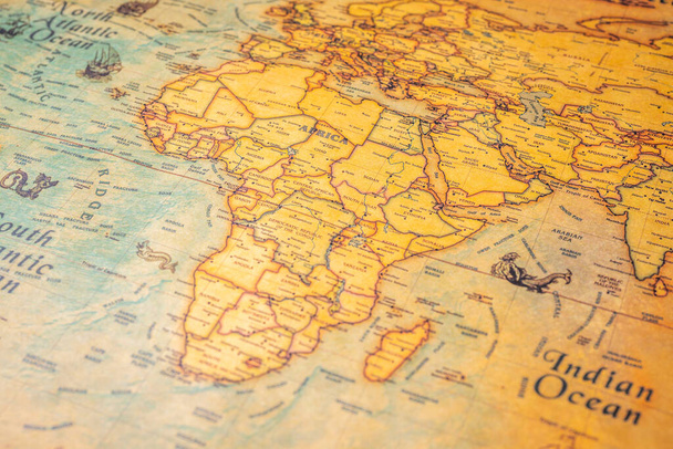 Africa sulla mappa del mondo - Foto, immagini