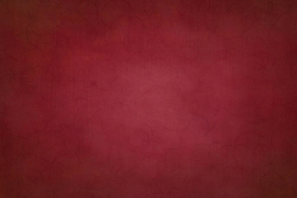 Abstrakti punaruskea viininpunainen väri kukka koriste kuvio grunge liitutaulu rakenne suunnittelu, pehmeä keskusta valaistus ja tummemmat rajat - Valokuva, kuva