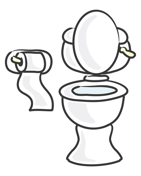 white toilet - Vector, Image