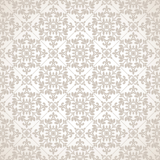 Seamless damask royal wallpaper - Vector, Image