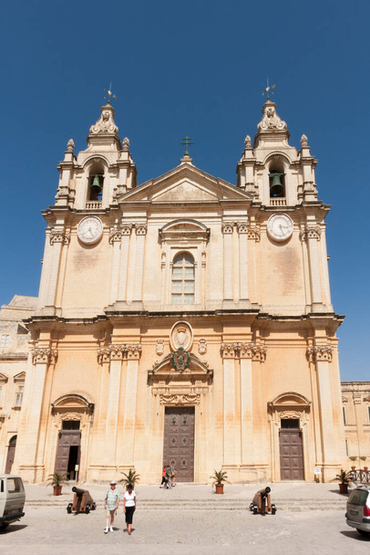 St Paul and Peter cathedral in Mdina, Malta - Foto, afbeelding