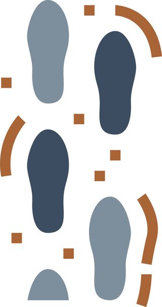 иконка "ступеньки" в плоском стиле - Вектор,изображение