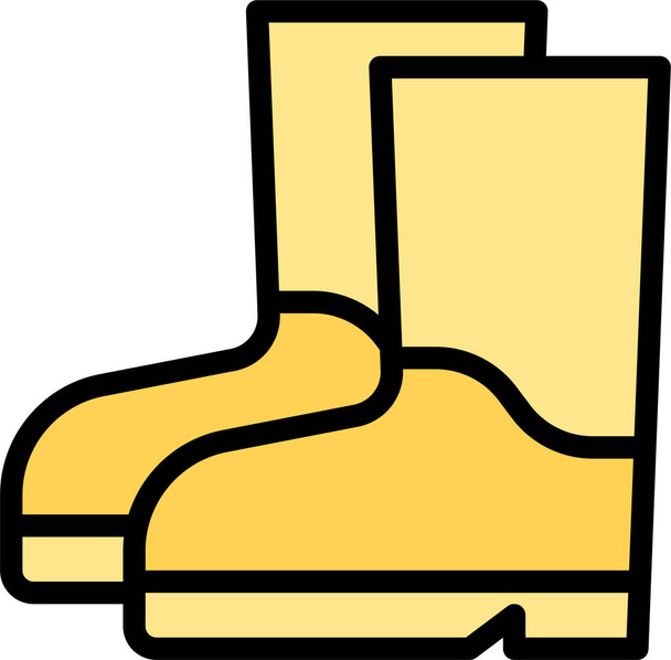 boots combat footwear icon - Vector, Image