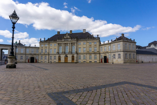Copenhagen, Denmark - 13 June, 2021: view of the Amalienborg Palace in Copenhagen - Фото, зображення