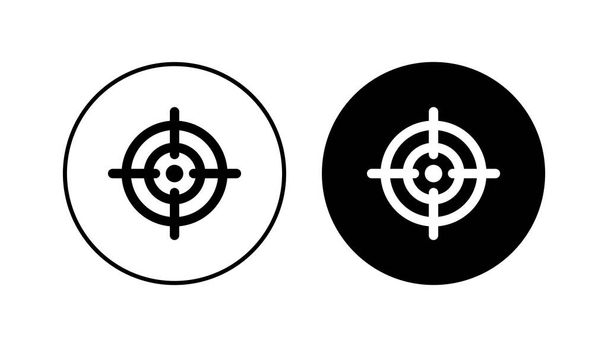 Objetivo conjunto de iconos. Objetivo vector icono. vector de icono de marketing objetivo - Vector, Imagen