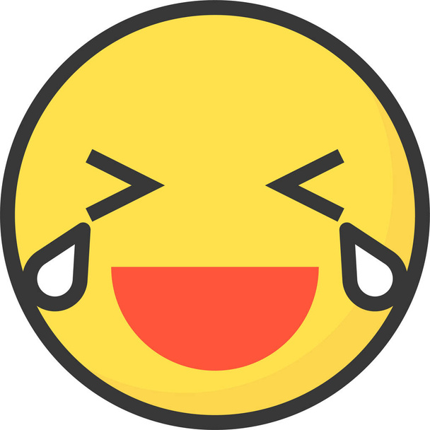 піктограма cry emoji emoticon у заповненому стилі
 - Вектор, зображення