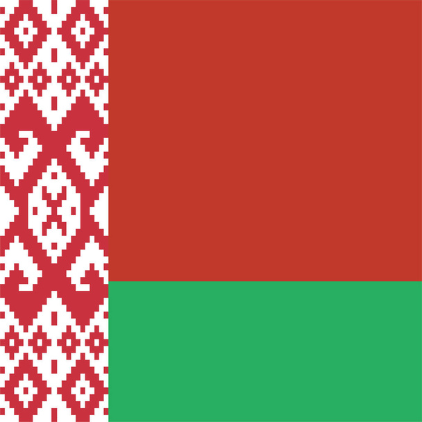 belarus ícone bandeira do país em estilo plano - Vetor, Imagem