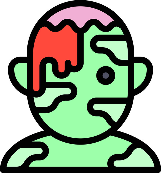 corpse ogre troll icon - Vector, Image