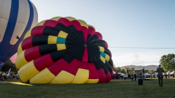 Temecula Wine and Hot Air Balloon Festival Time Lapse Video - Footage, Video
